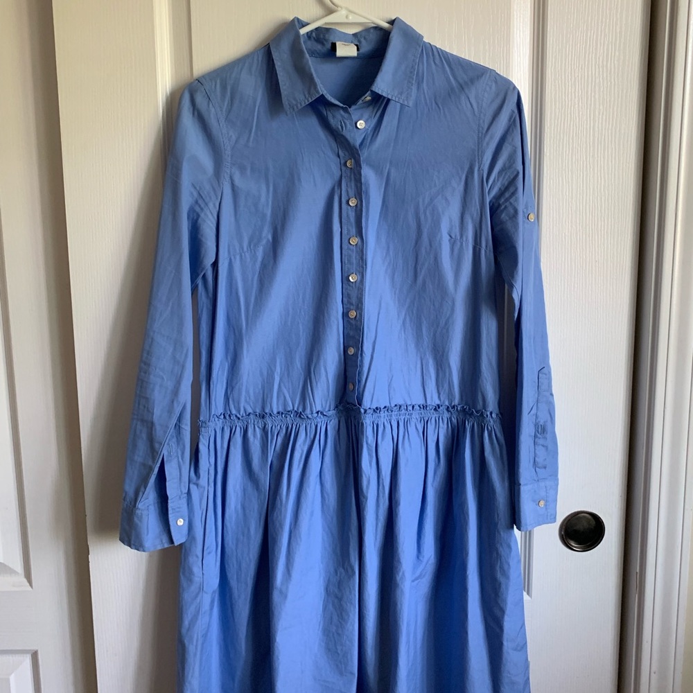 J.crew button down shirt dress